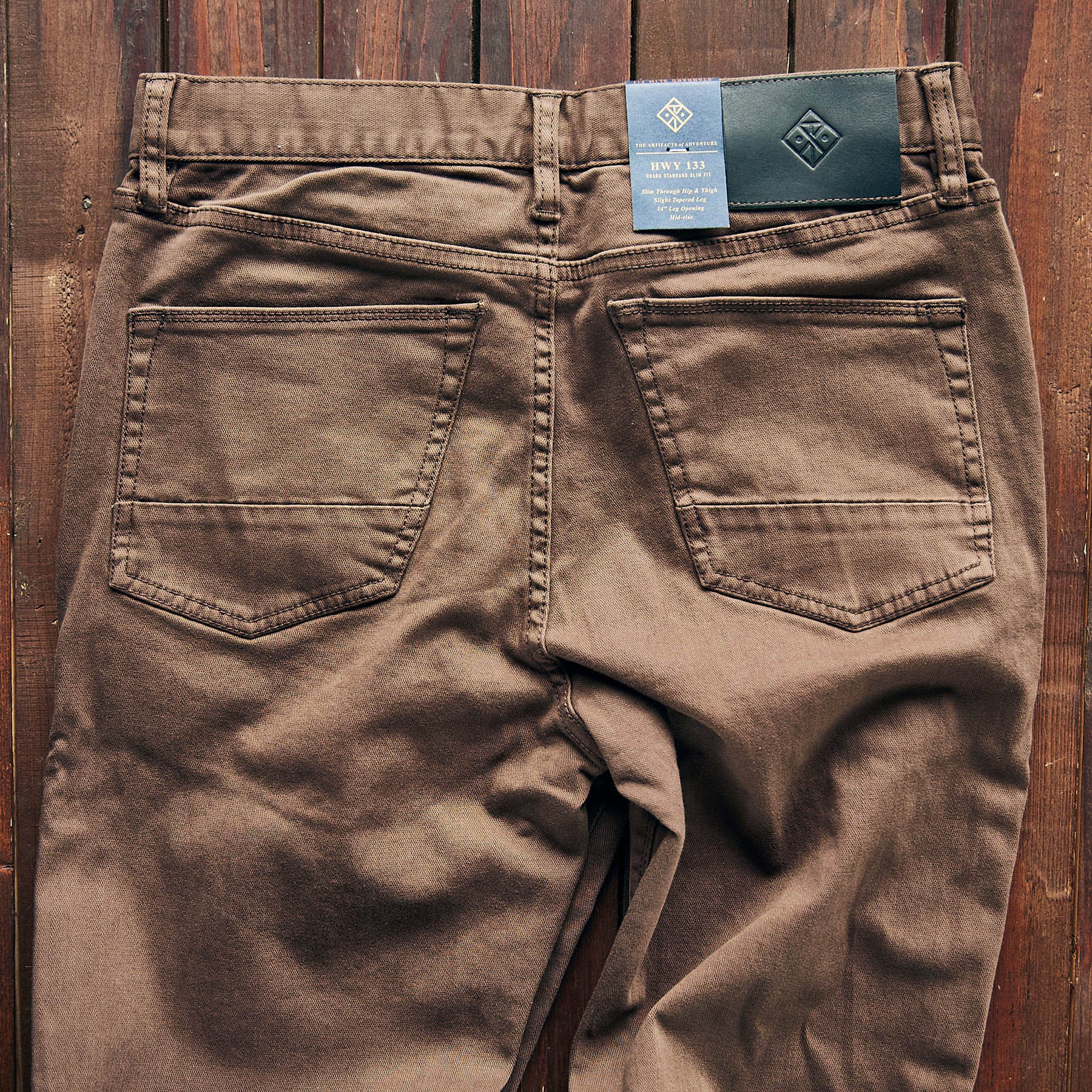 Roark - HWY 133 Slim Fit Broken Twill - Brown