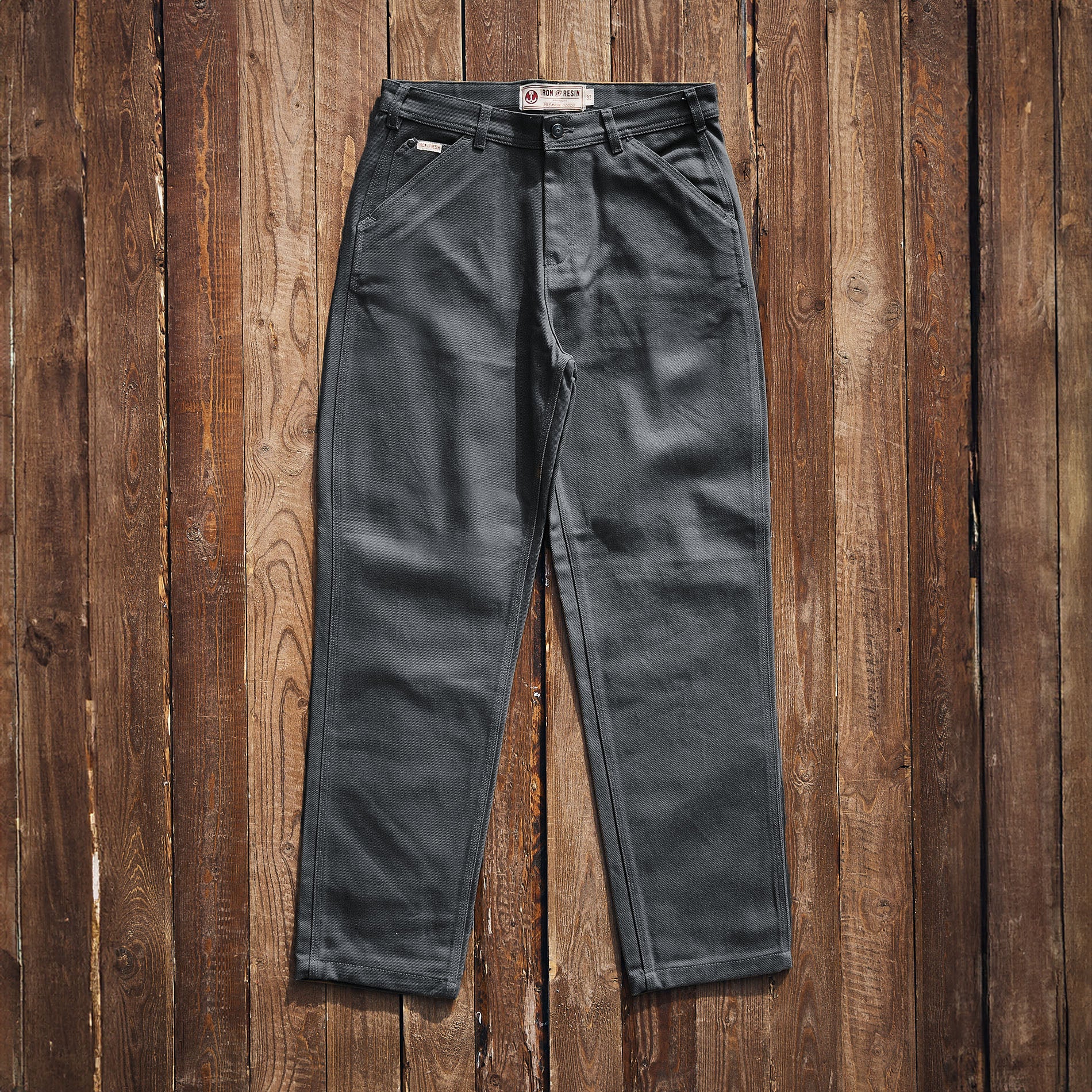 Iron & Resin - Harrison Heavy Twill Pants - Charcoal (Grå)