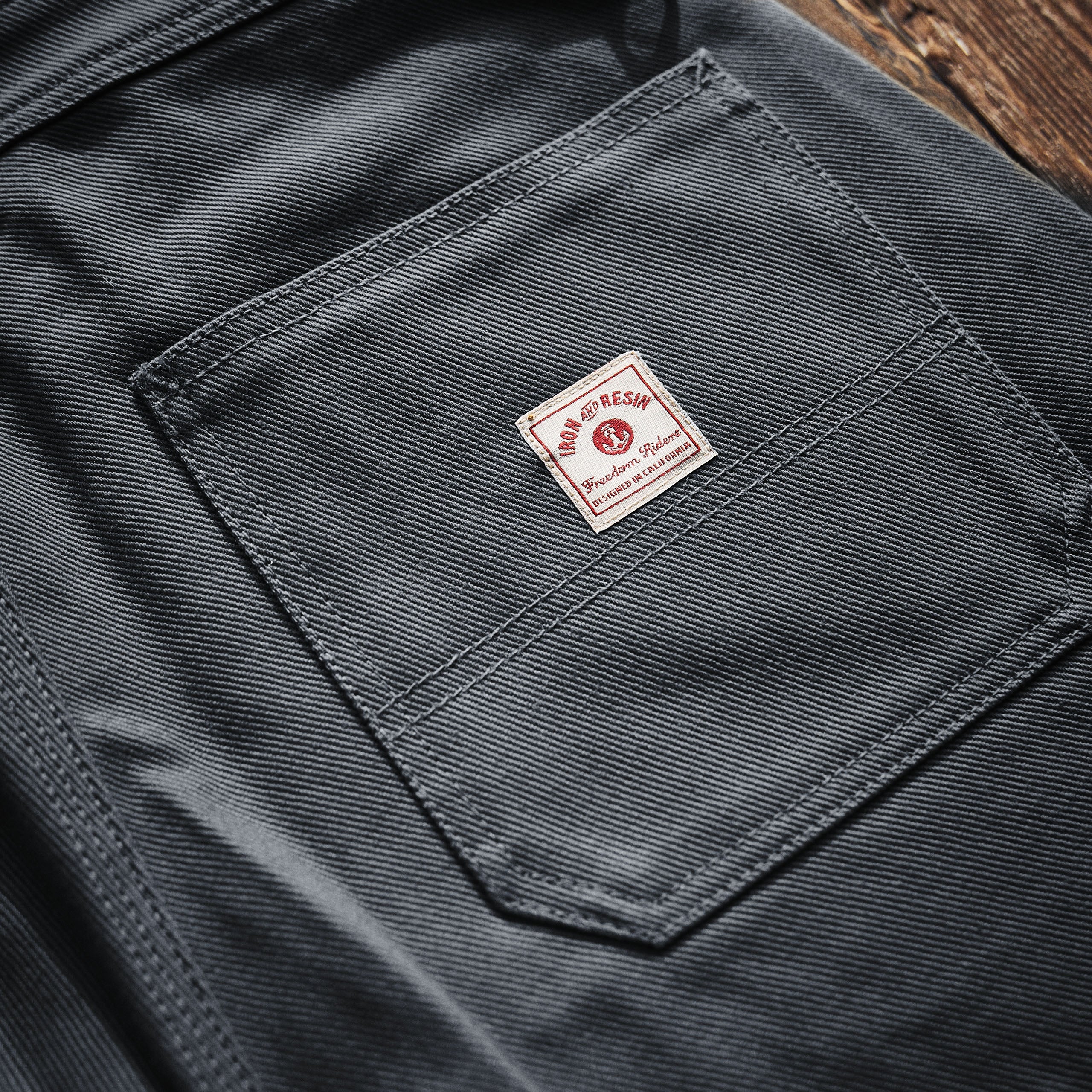 Iron & Resin - Harrison Heavy Twill Pants - Charcoal (Grå)