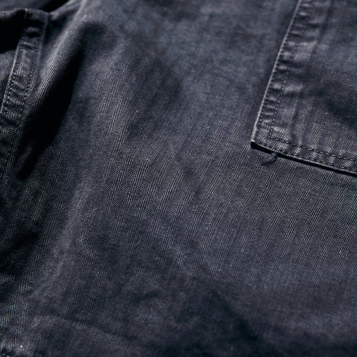 Iron & Resin - BRIGADE HERRINGBONE SHORT - Charcoal-Black