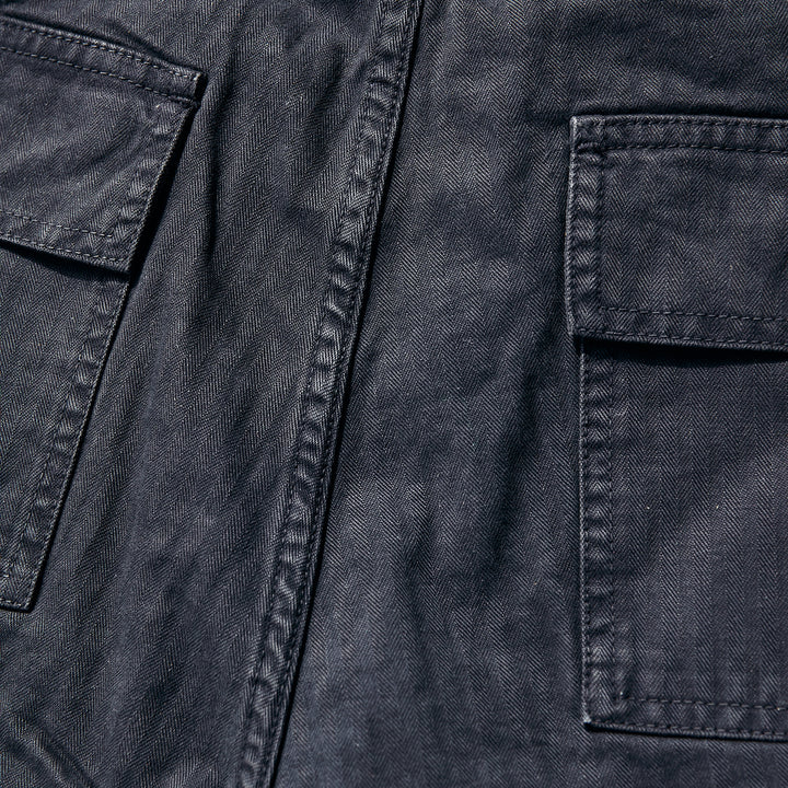 Iron & Resin - BRIGADE HERRINGBONE SHORT - Charcoal-Black