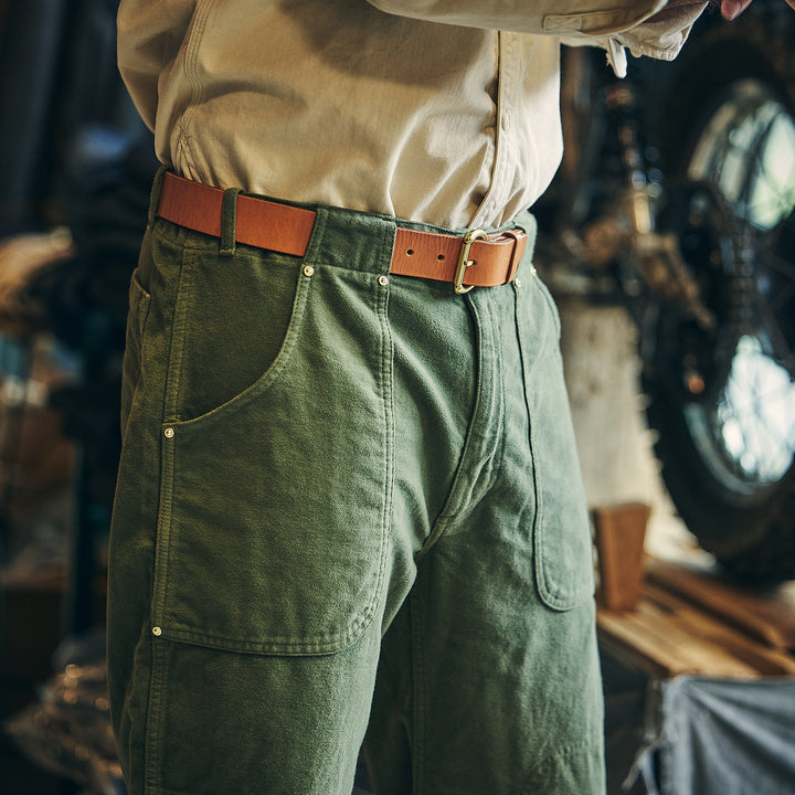 Hen's Teeth - Fatigue Pants Moleskin - Green