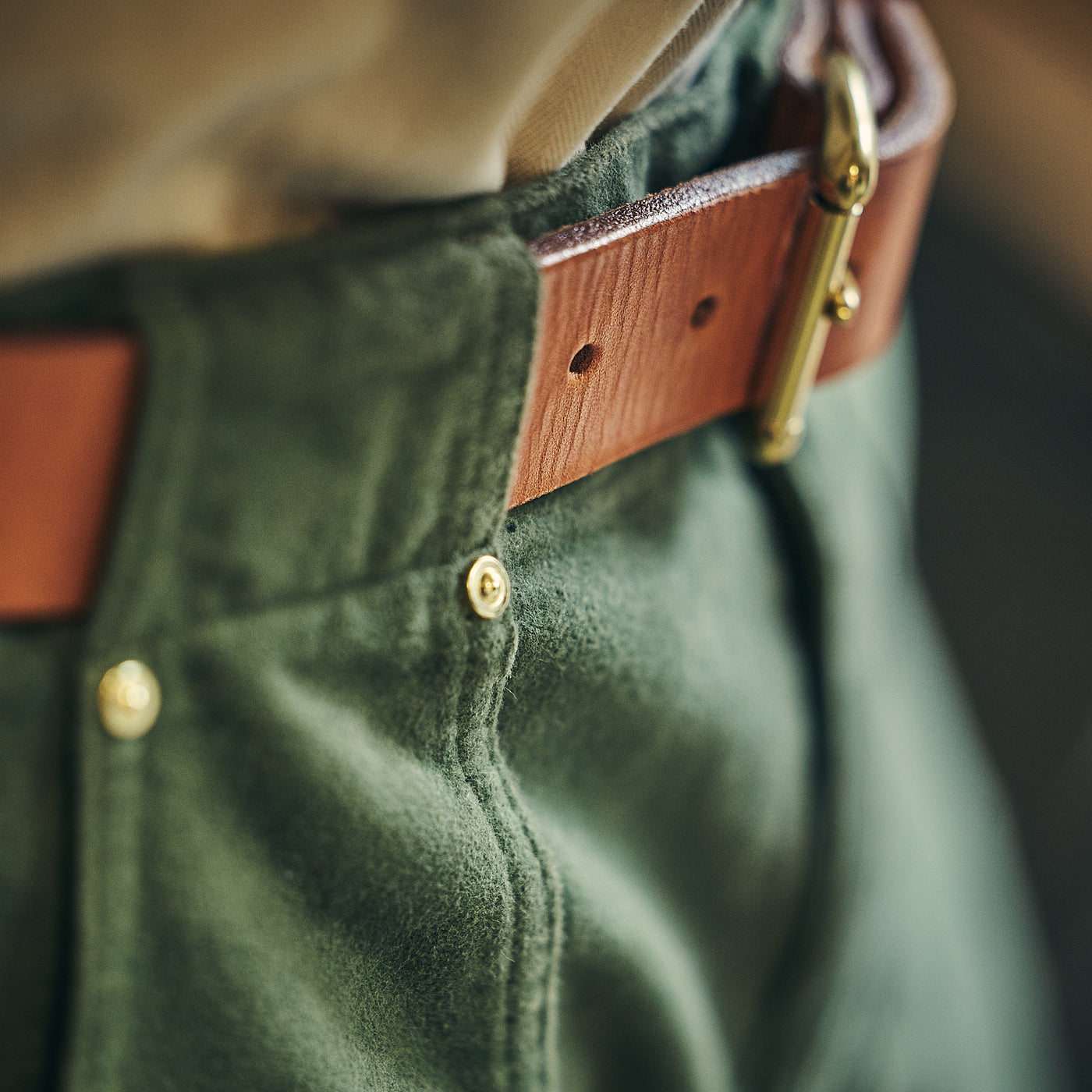 Hen's Teeth - Fatigue Pants Moleskin - Green