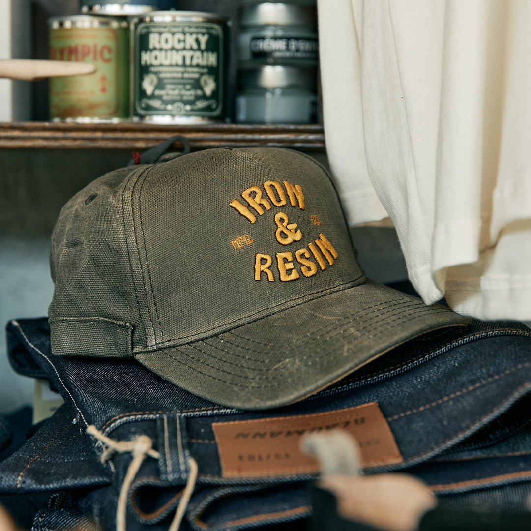 Iron & Resin - Waxed Canvas Cap - Green