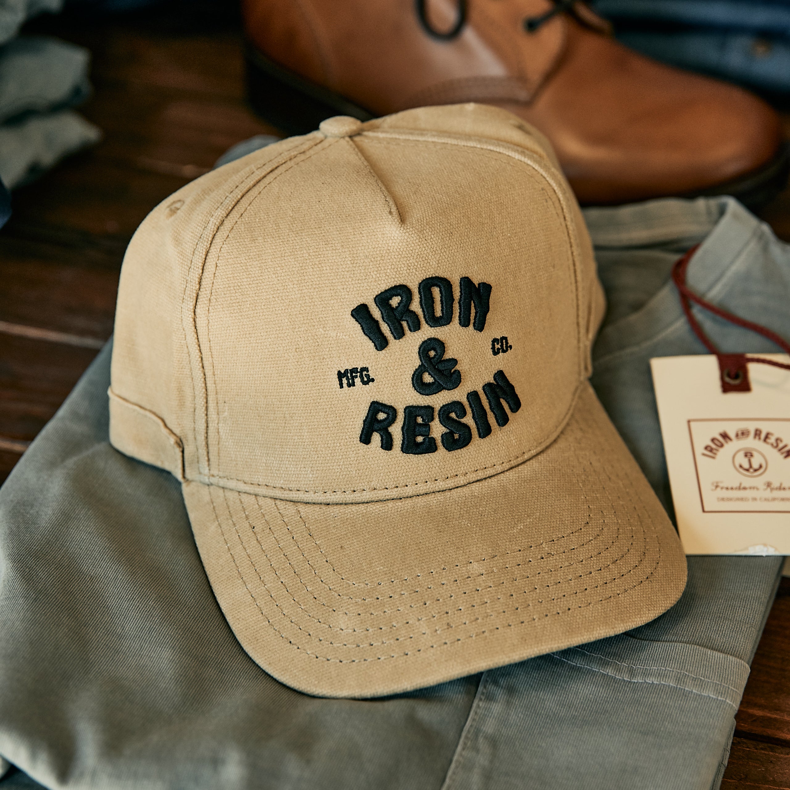 Iron & Resin - Waxed Canvas Cap - Tan