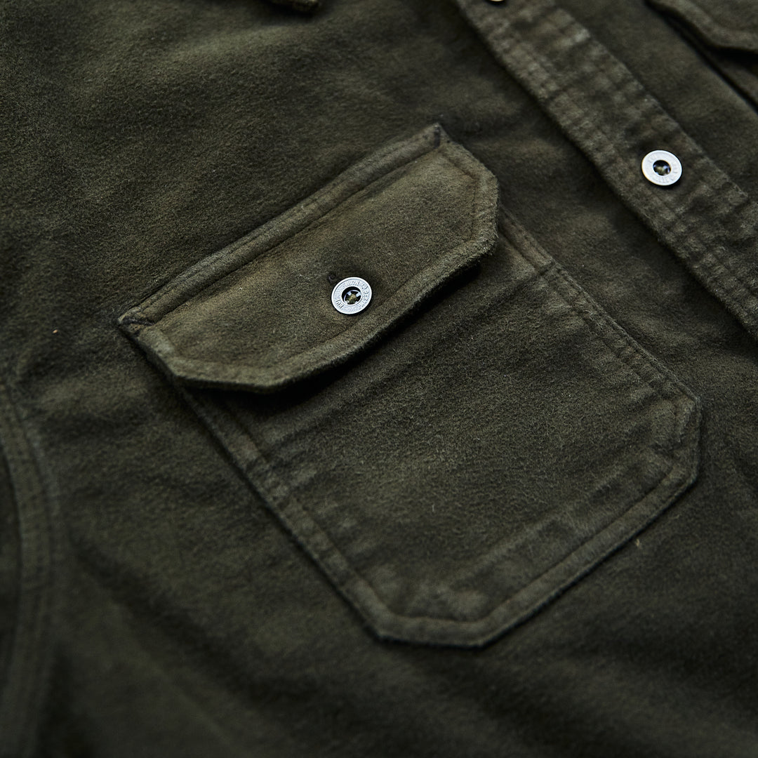 Iron & Resin - Journeyman Moleskin Shirt - Green