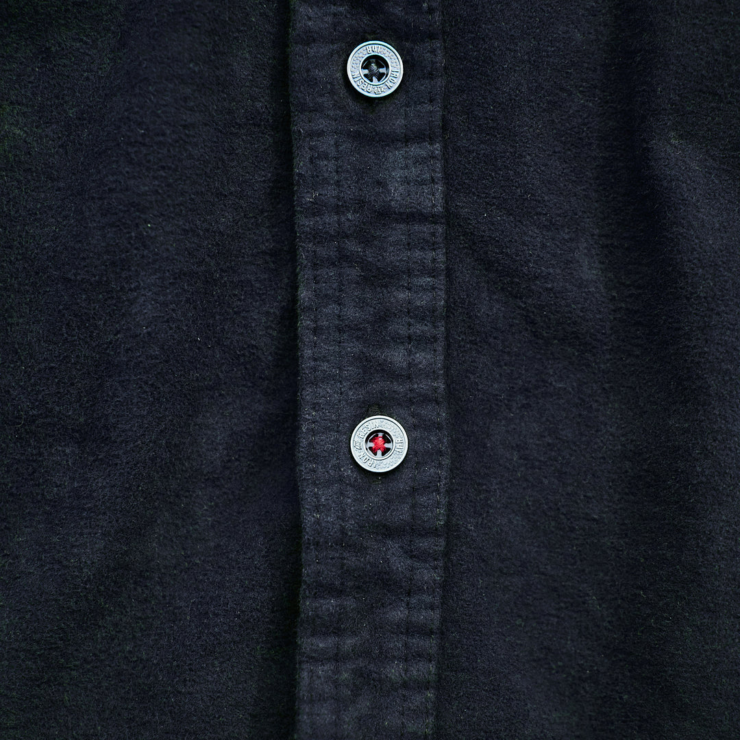 Iron & Resin - Journeyman Moleskin Shirt - Navy Blue