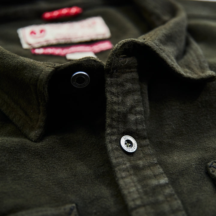 Iron & Resin - Journeyman Moleskin Shirt - Green