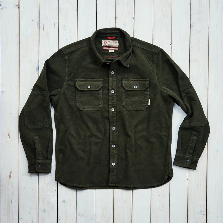 Iron & Resin - Journeyman Moleskin Shirt - Green