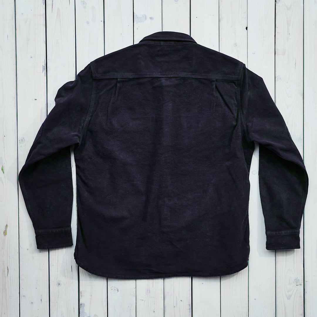 Iron & Resin - Journeyman Moleskin Shirt - Navy Blue