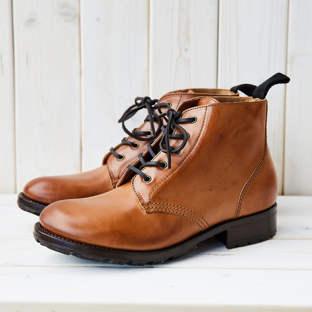 Oodoo Boots - The Work Boots - Cognac Tan Leather