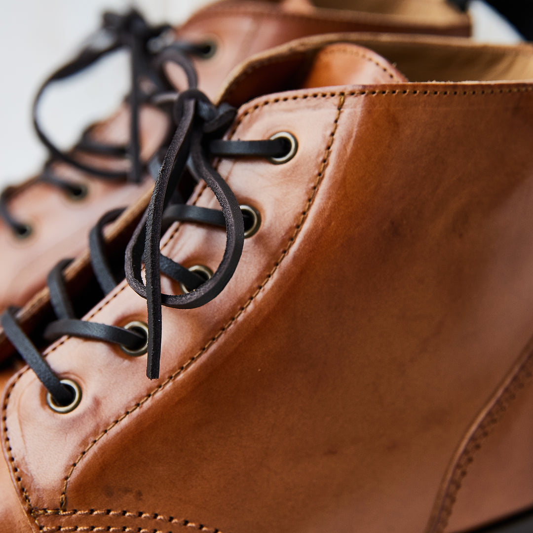 Oodoo Boots - The Work Boots - Cognac Tan Leather