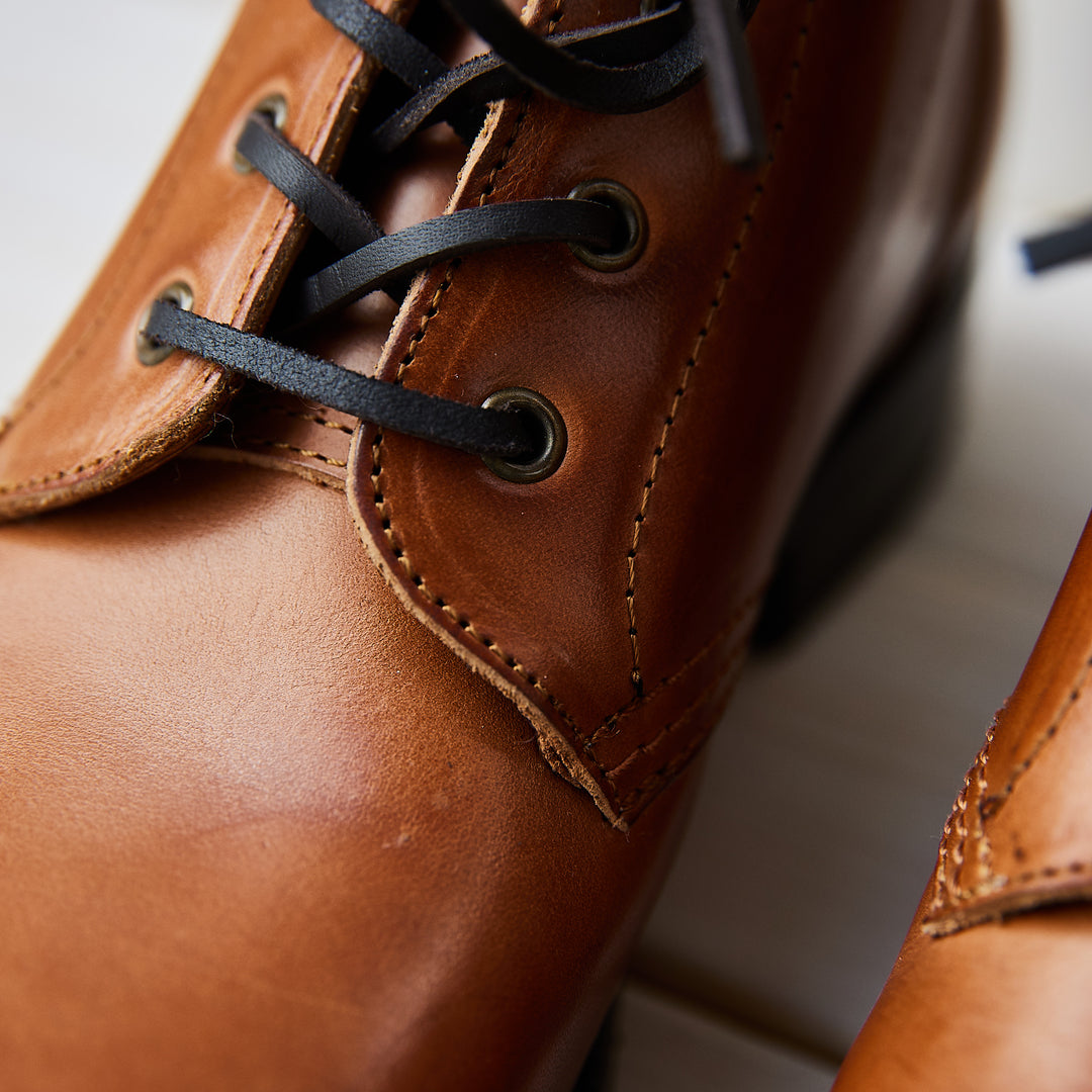 Oodoo Boots - The Work Boots - Cognac Tan Leather