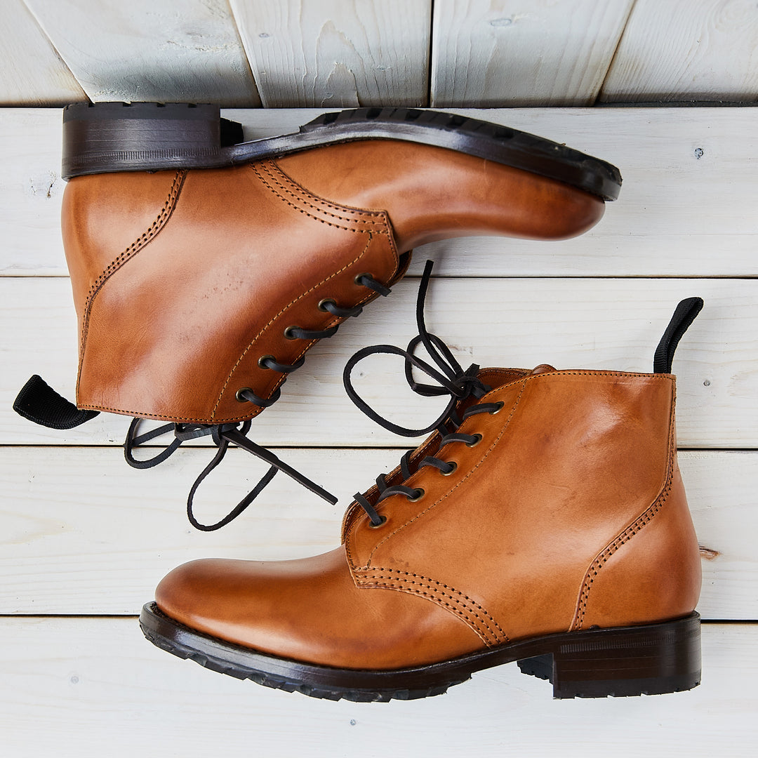 Oodoo Boots - The Work Boots - Cognac Tan Leather