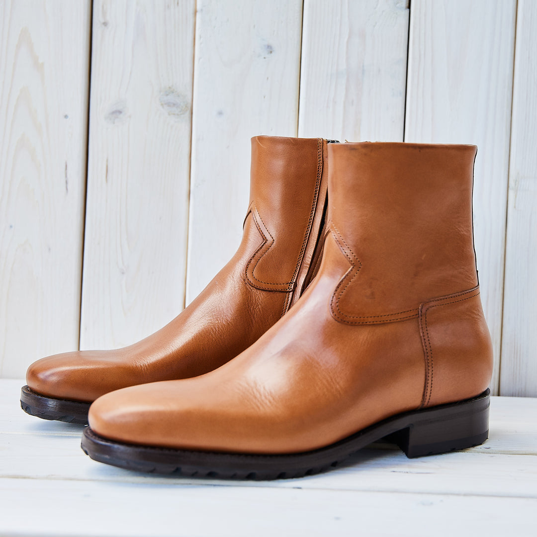 Oodoo Boots - ANTON - Cognac Tan Leather