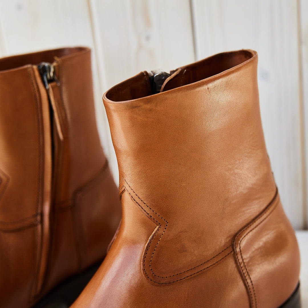 Oodoo Boots - ANTON - Cognac Tan Leather