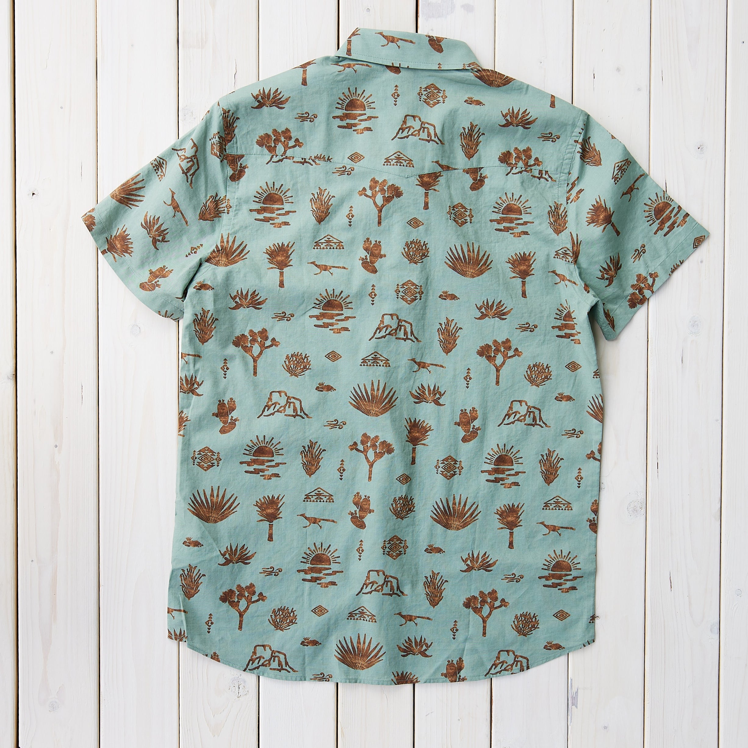 Pendleton - LARAMIE SHIRT SS YUCA VALLEY GREEN -