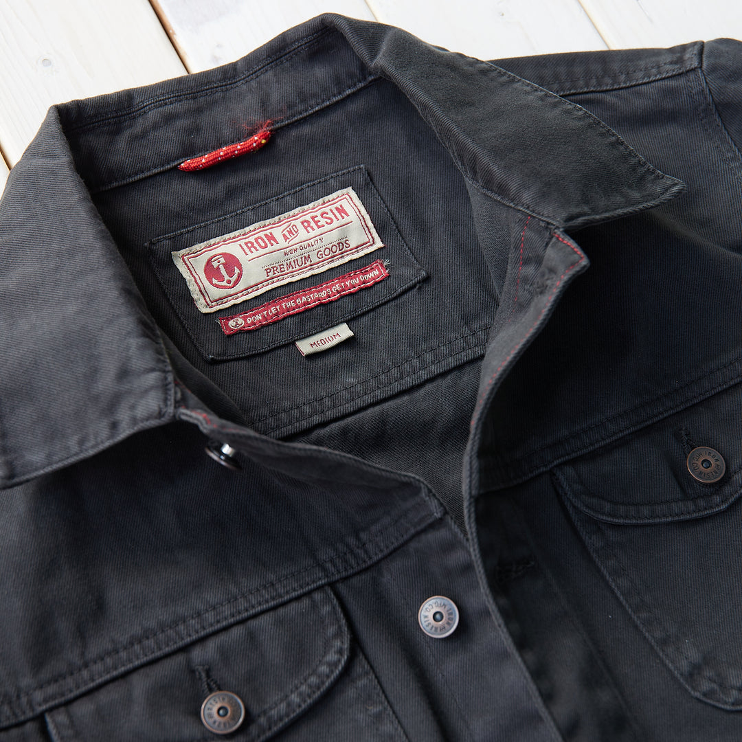 Iron & Resin - Sand Jacket - Charcoal Denim