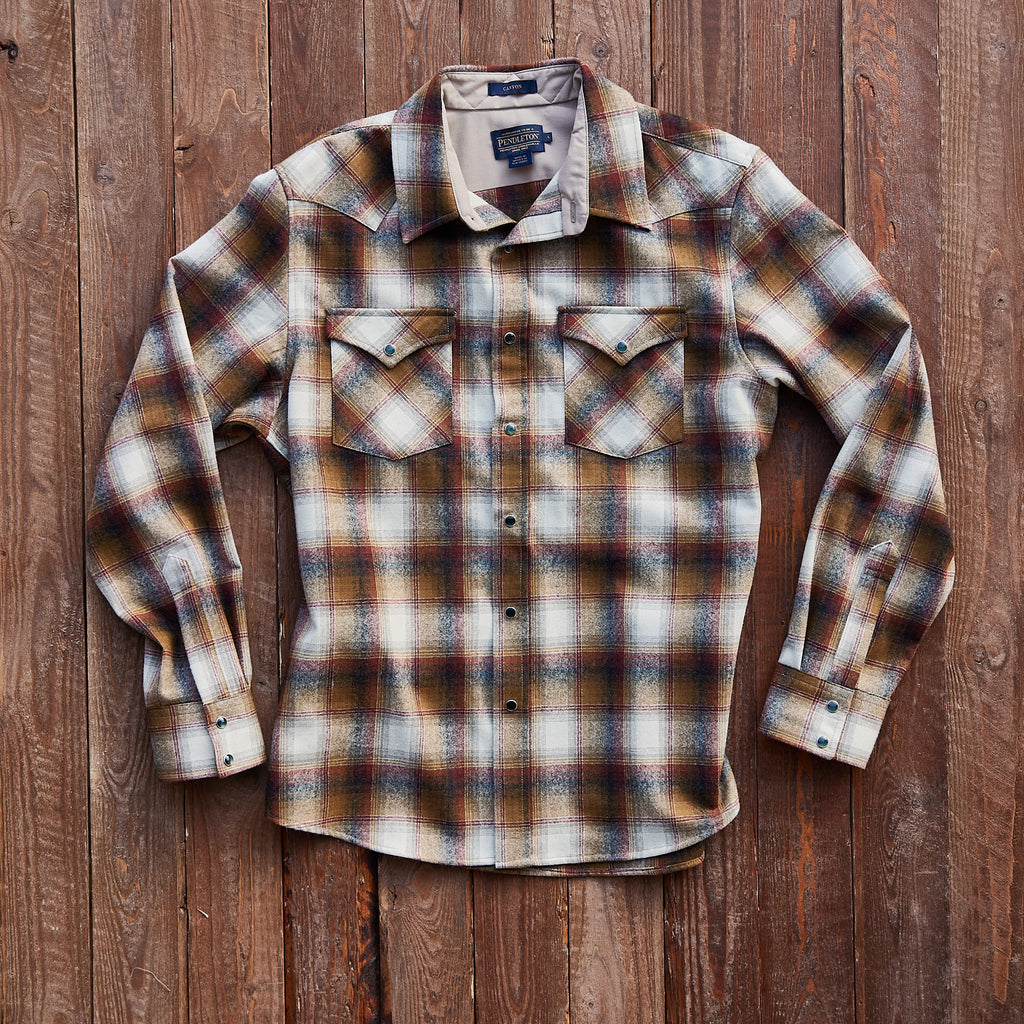Pendleton USA - Western Canyon Wool Shirt - Copper/Brown