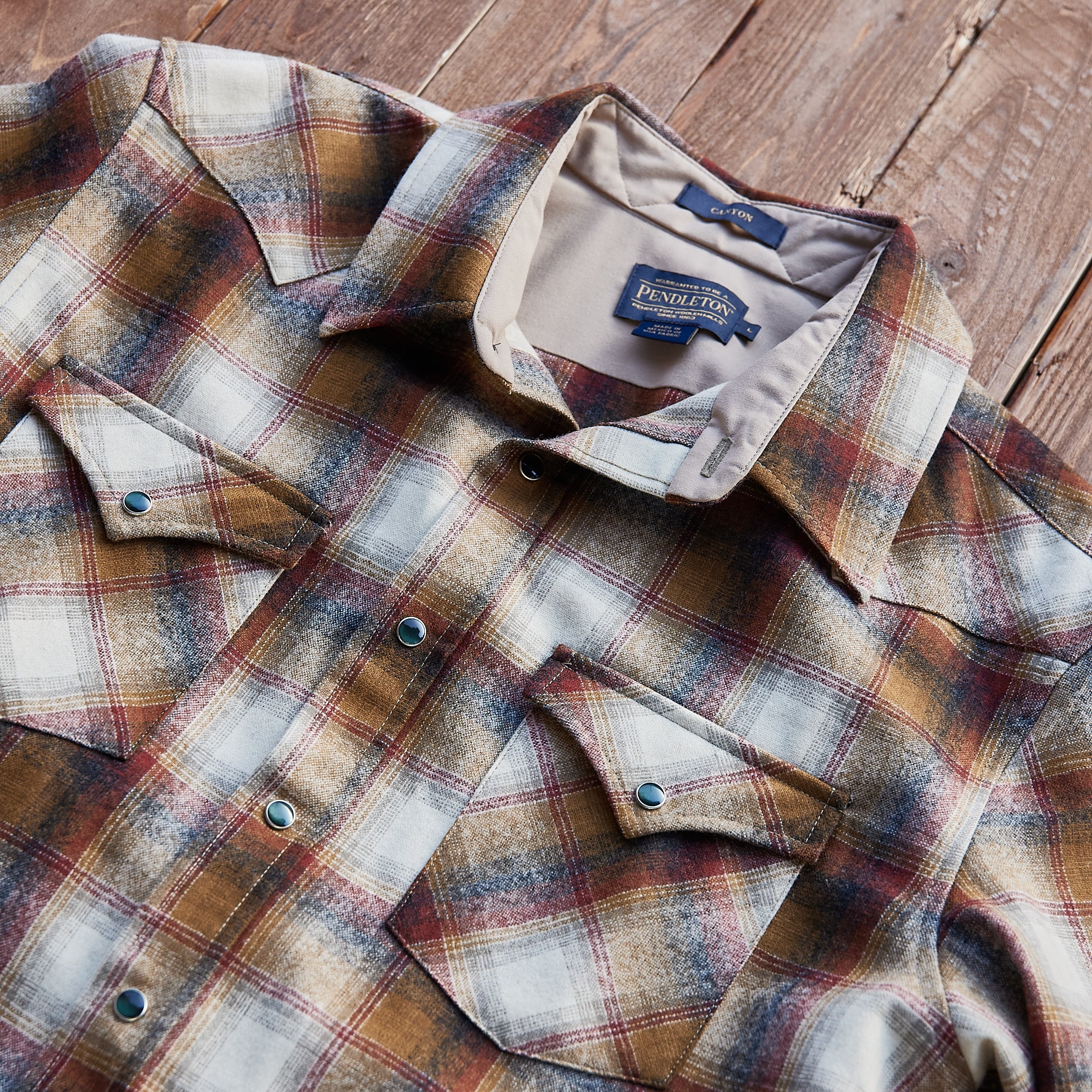 Pendleton USA - Western Canyon Wool Shirt - Copper/Brown