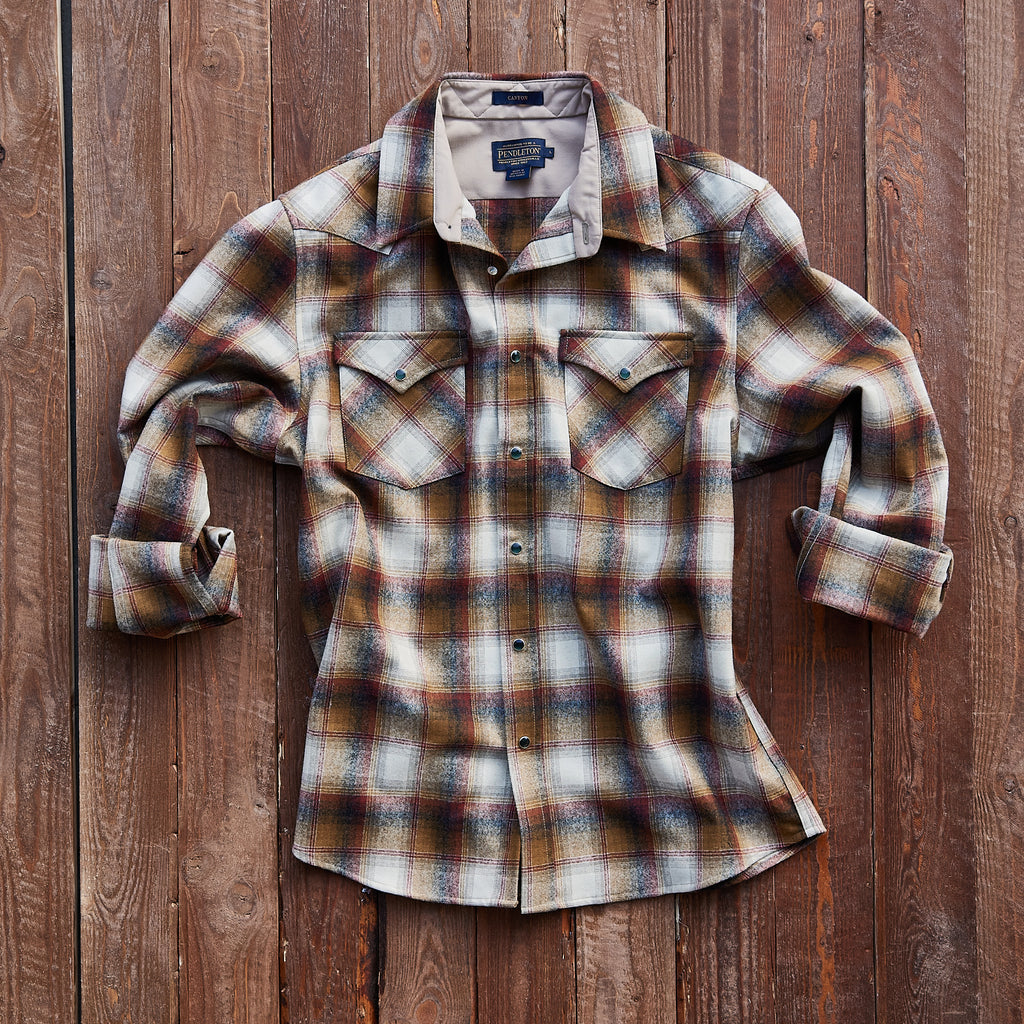 Pendleton USA - Western Canyon Wool Shirt - Copper/Brown