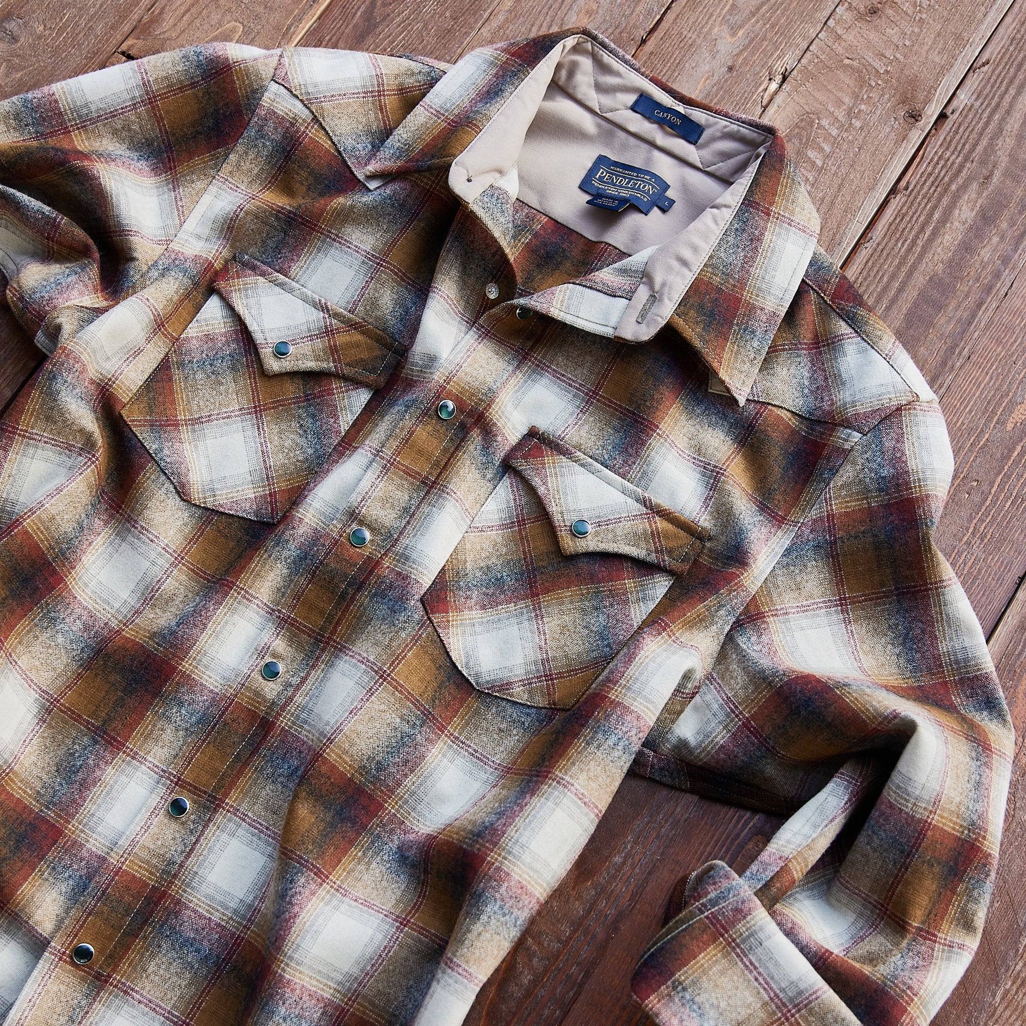 Pendleton USA - Western Canyon Wool Shirt - Copper/Brown