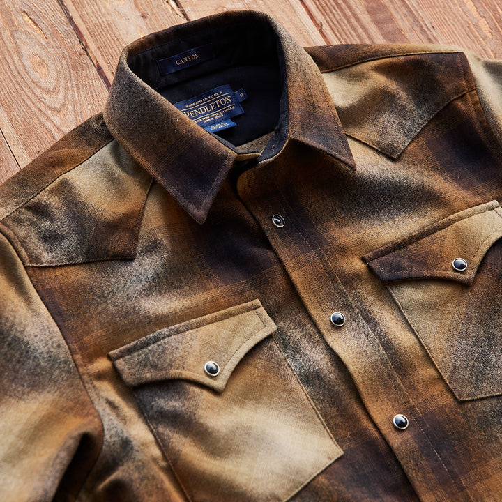 Pendleton USA - Western Canyon Wool Shirt - Brown/Ombre