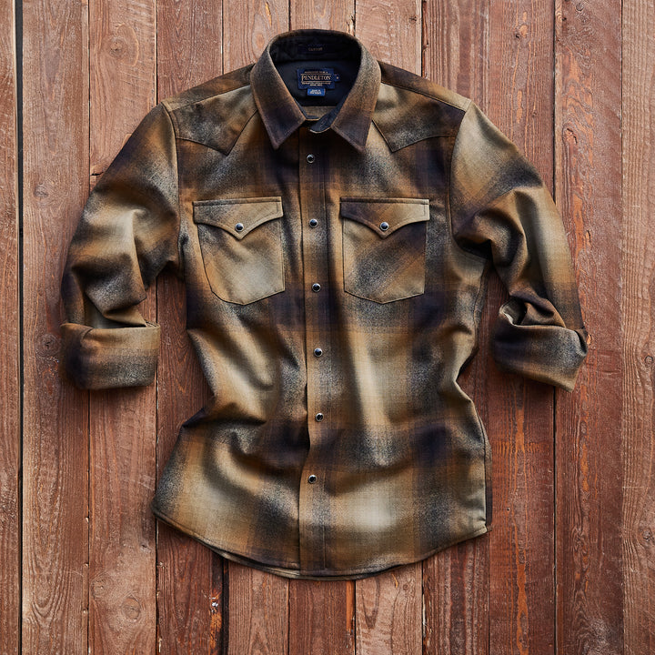 Pendleton USA - Western Canyon Wool Shirt - Brown/Ombre