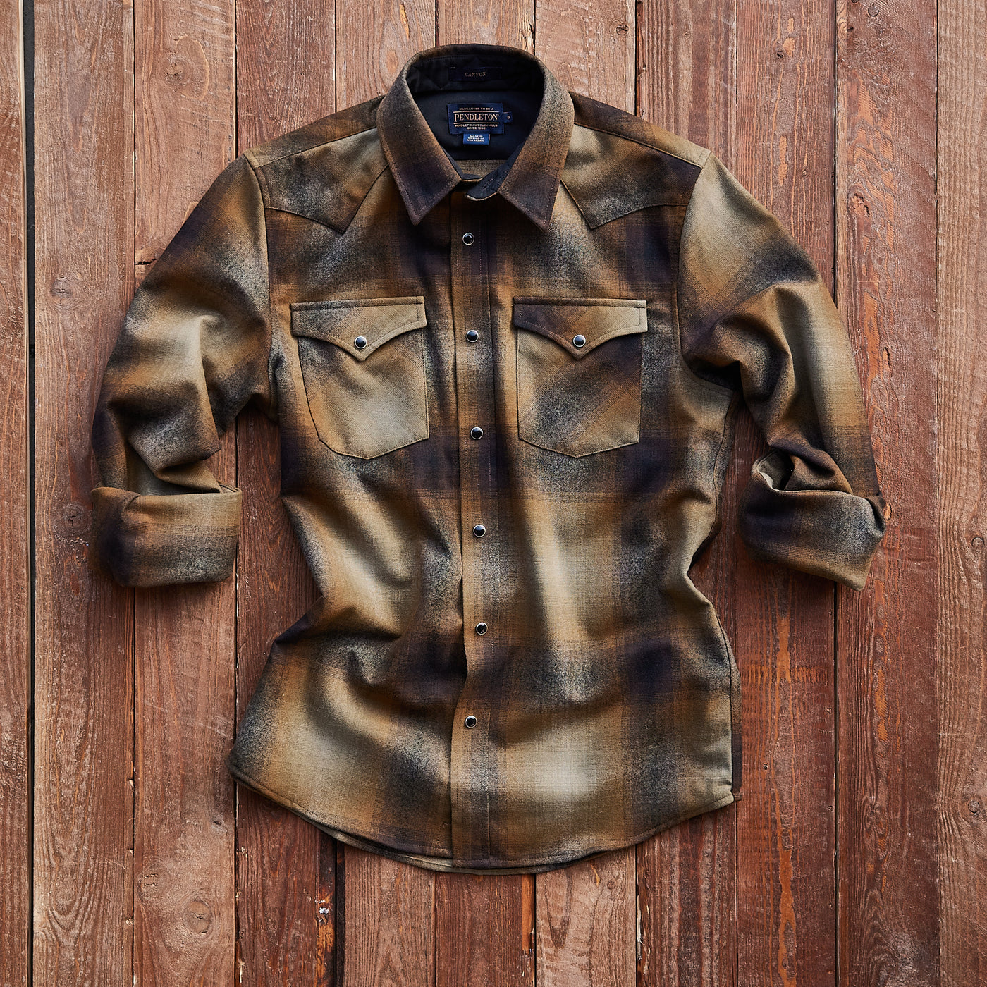 Pendleton USA - Western Canyon Shirt - Copper/Brown