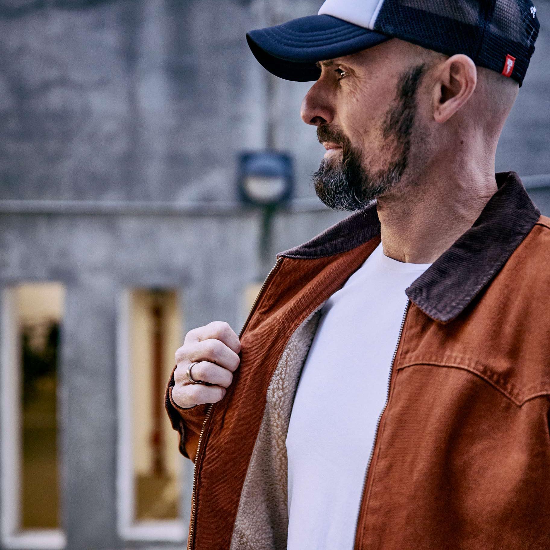 Deus ex machina - hawk canvas jacket - brown