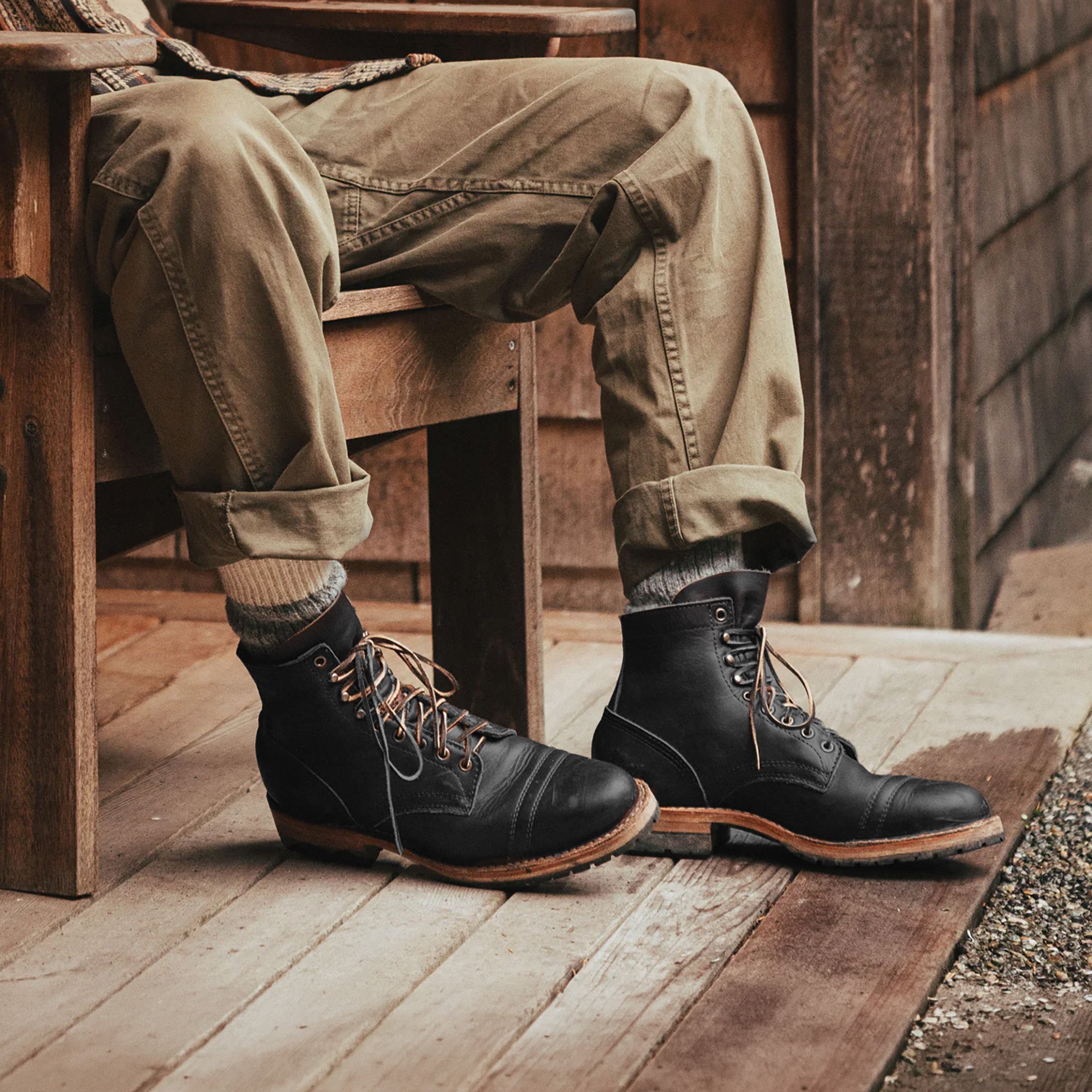 White's Boots - Sherman HALF LUG Black