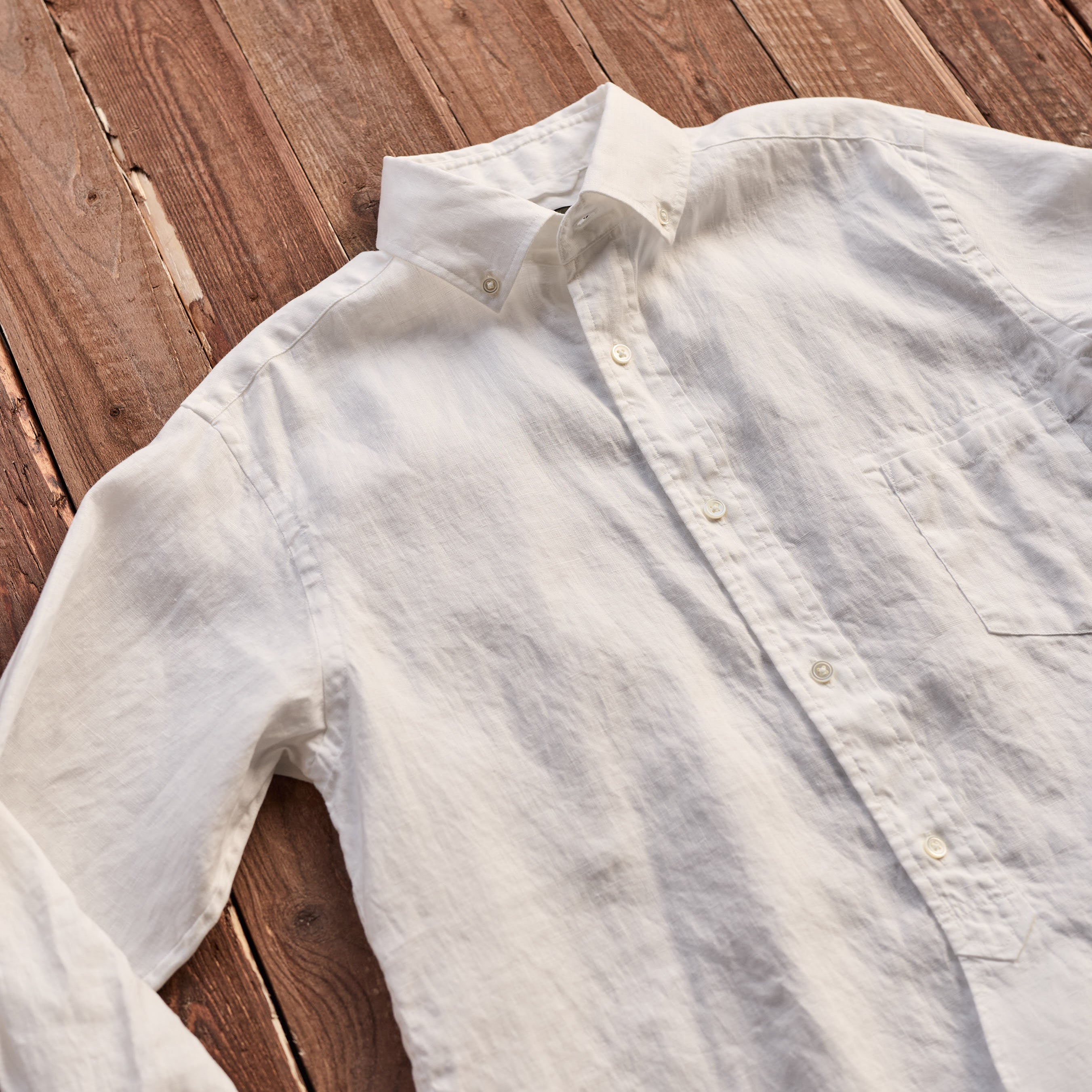 Nigel Cabourn - BRITISH OFFICERS TYPE2 HEMP - Hvid