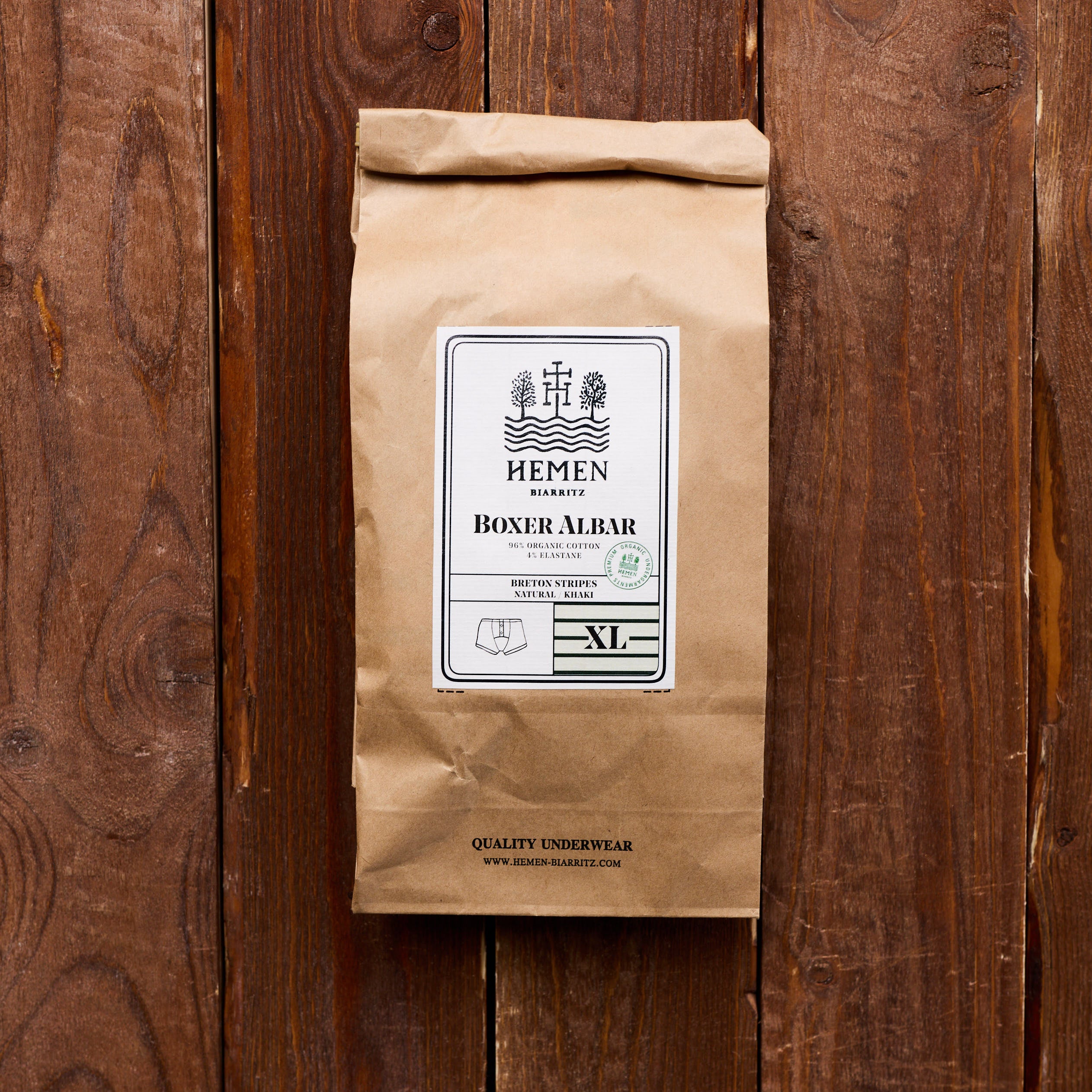 Hemen - Boxer Albar - Striped-Green