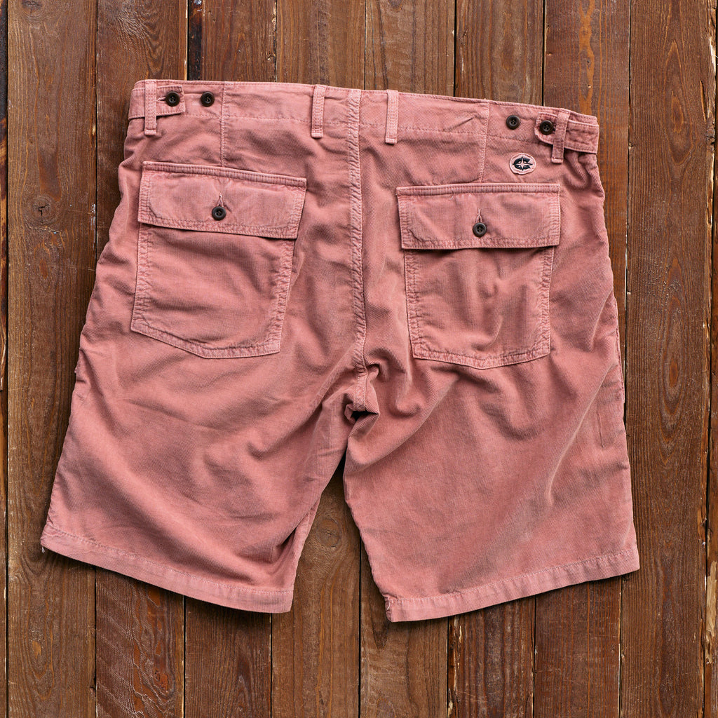 CHESAPEAKE'S - Fatigue Shorts - Fløjl - Coral