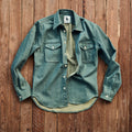 Captain Santors - Vintage Denim Shirt V1 - Teal