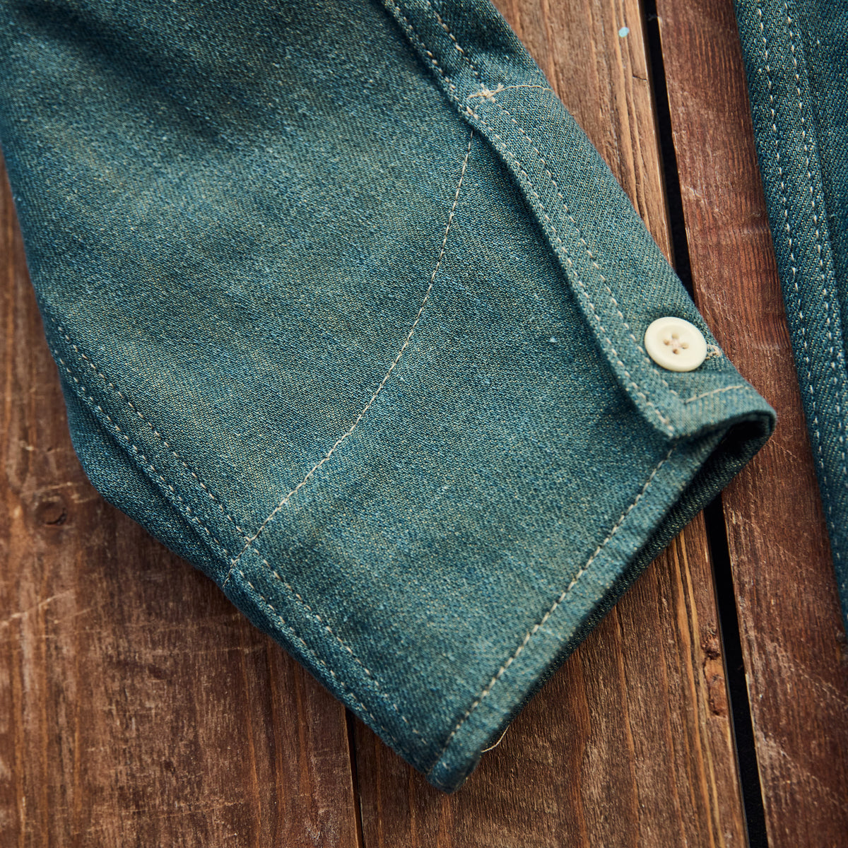 Captain Santors - Vintage Denim Shirt V2 - Teal