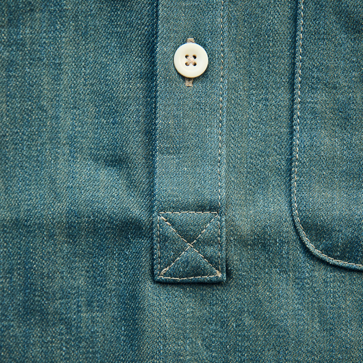 Captain Santors - Vintage Denim Shirt V2 - Teal