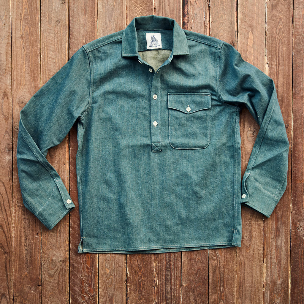 Captain Santors - Vintage Denim Shirt V2 - Teal
