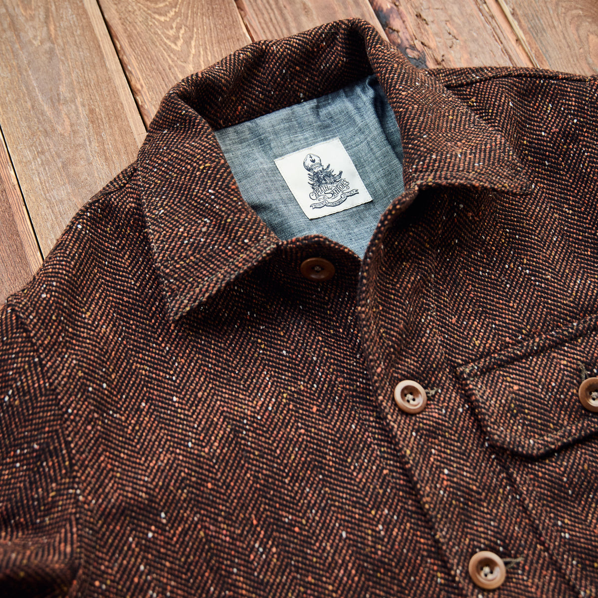 Captain Santors - Carpenter Jacket Orange/brown