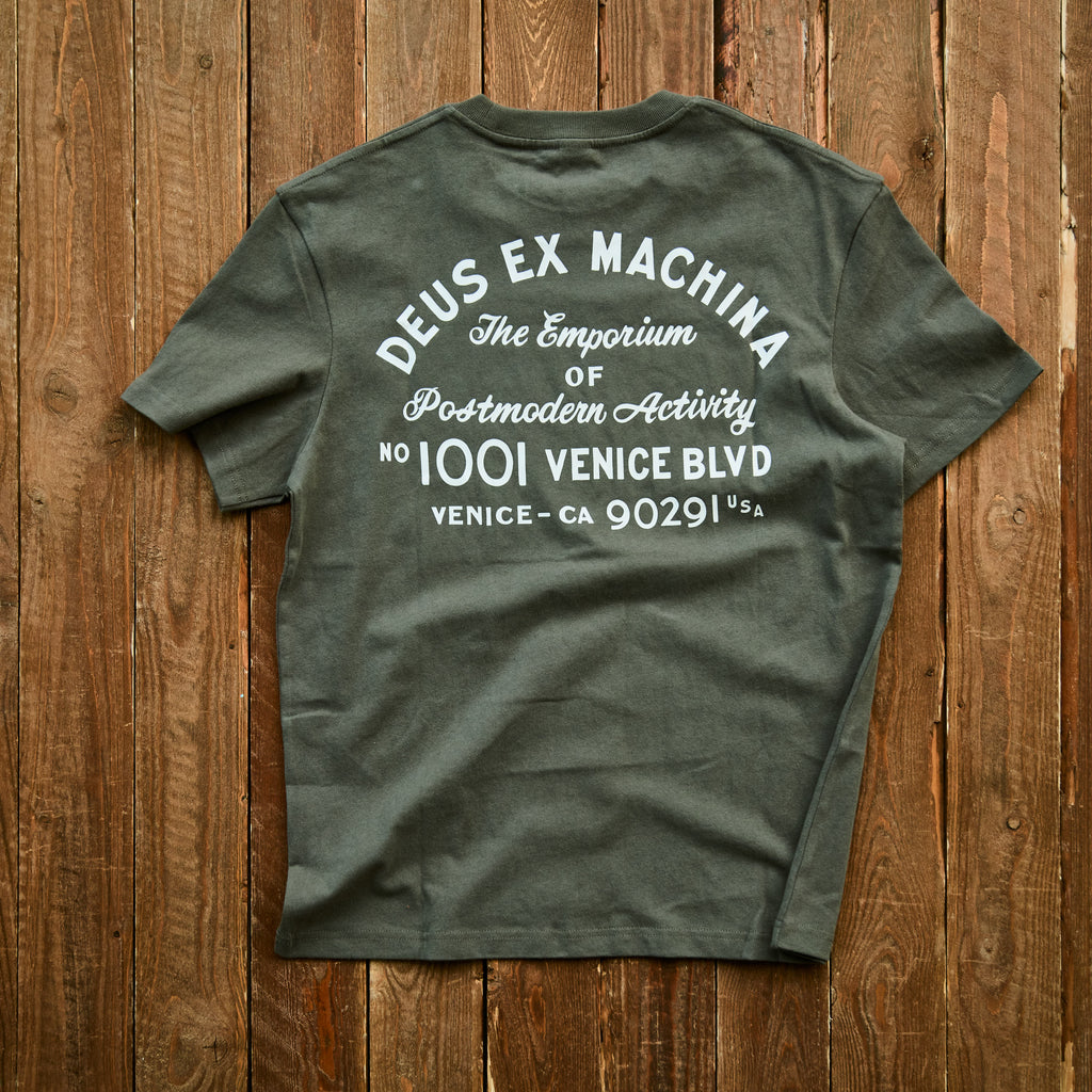 Deus Ex Machina - Park Tee - Forrest Green
