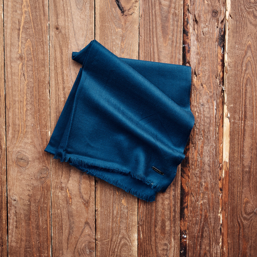 Stetson - Halstørklæde - Scarf Wool - Blå