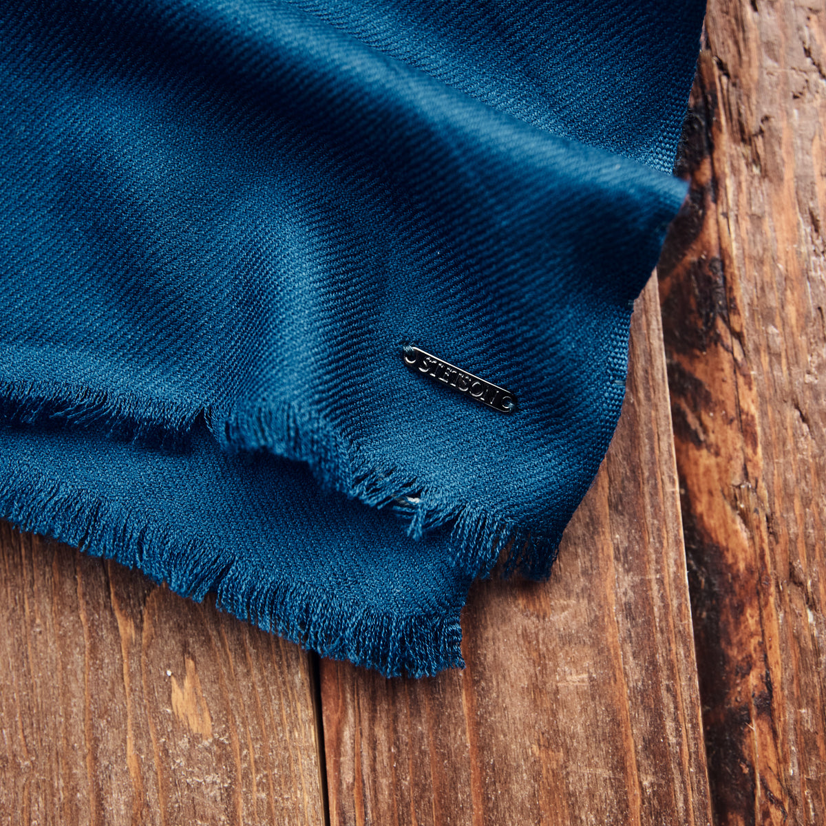 Stetson - Halstørklæde - Scarf Wool - Blå