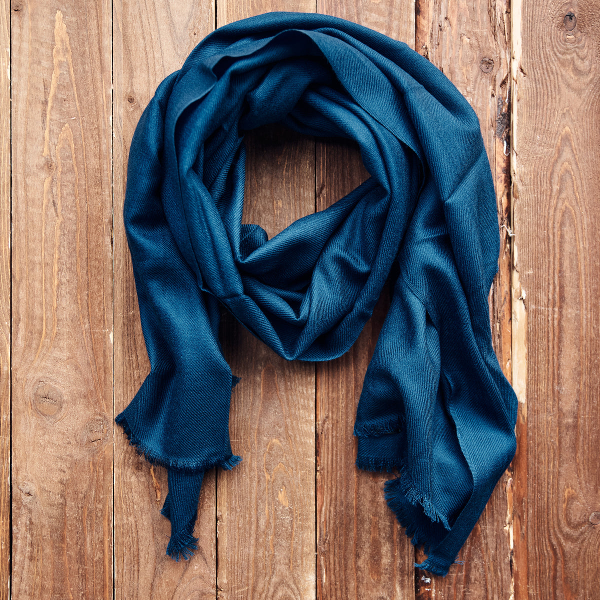 Stetson - Halstørklæde - Scarf Wool - Blå