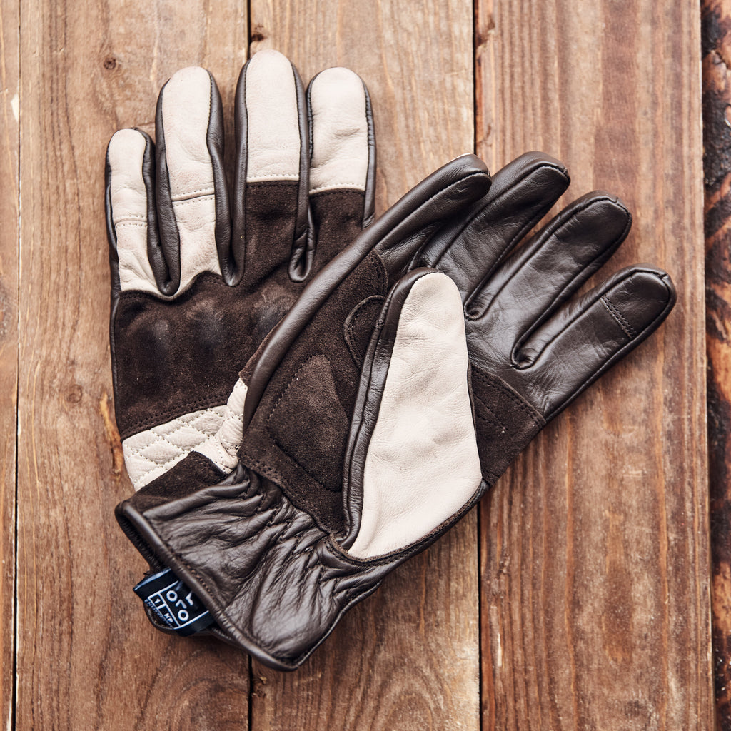 Age of Glory - Shifter Leather Gloves - Cream Brown