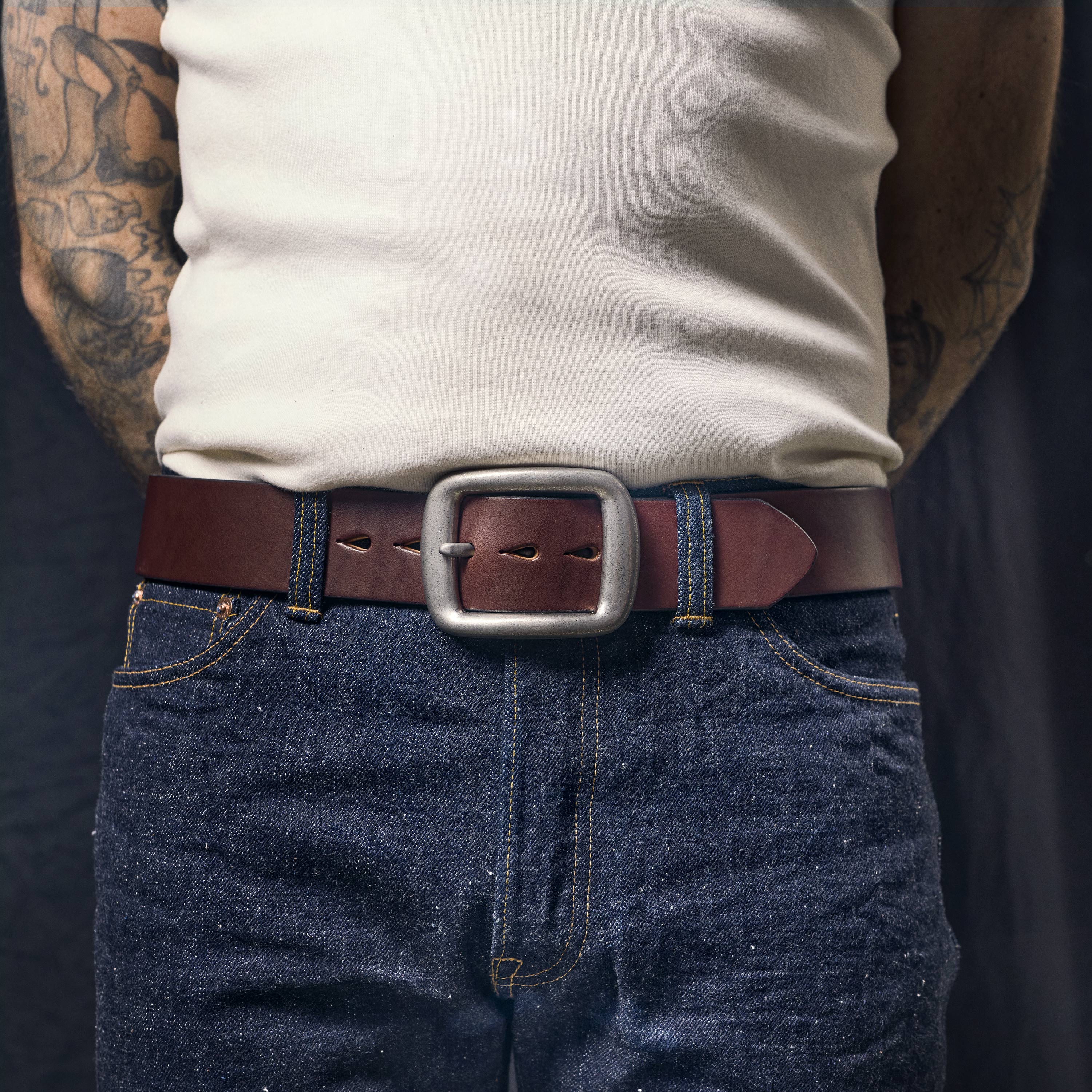 Samurai Jeans - W001 Heavy 5mm Curved Belt