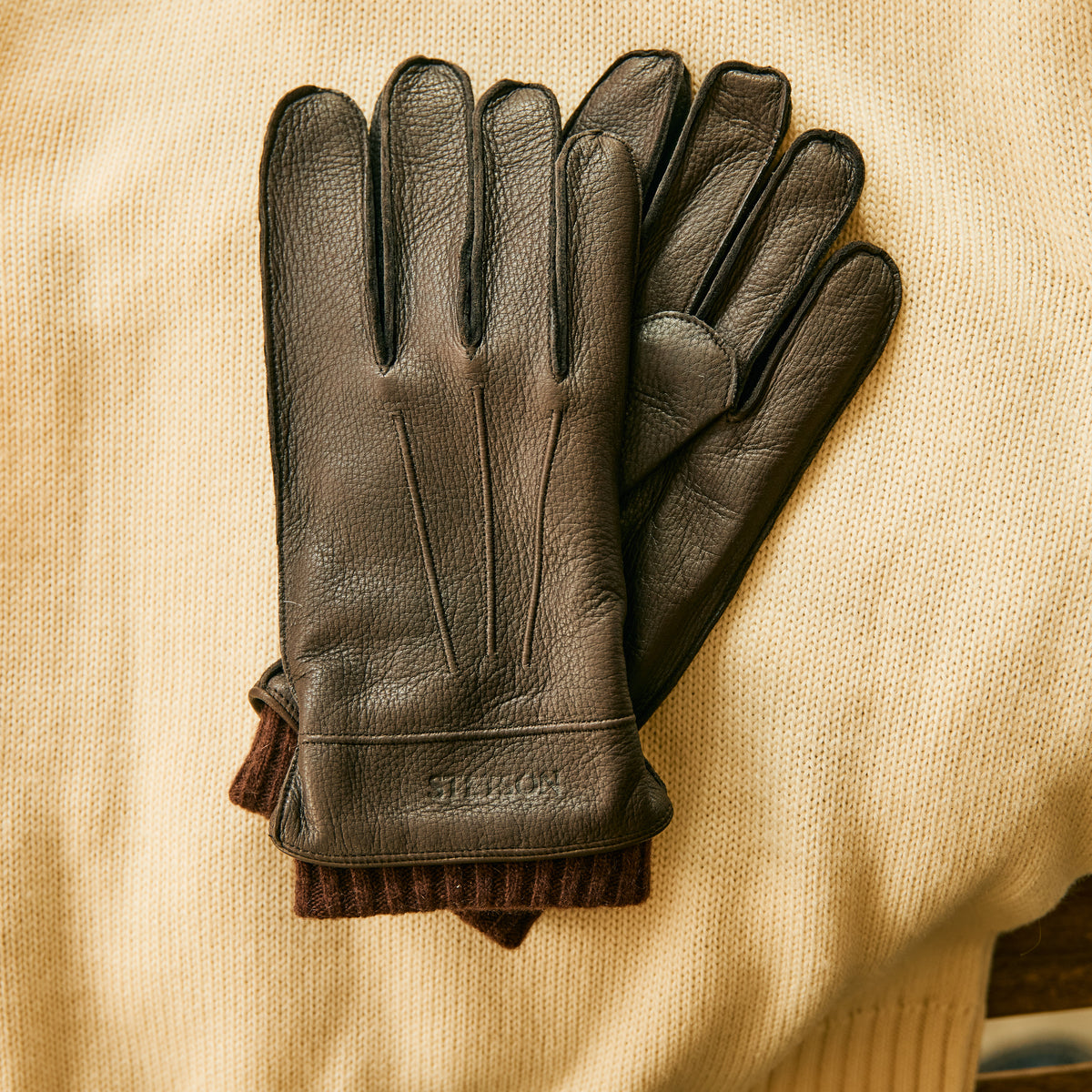 Stetson - Handsker - Deer Leather / Cashmere