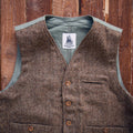 Captain Santors - Wool Vest - Brown/Green