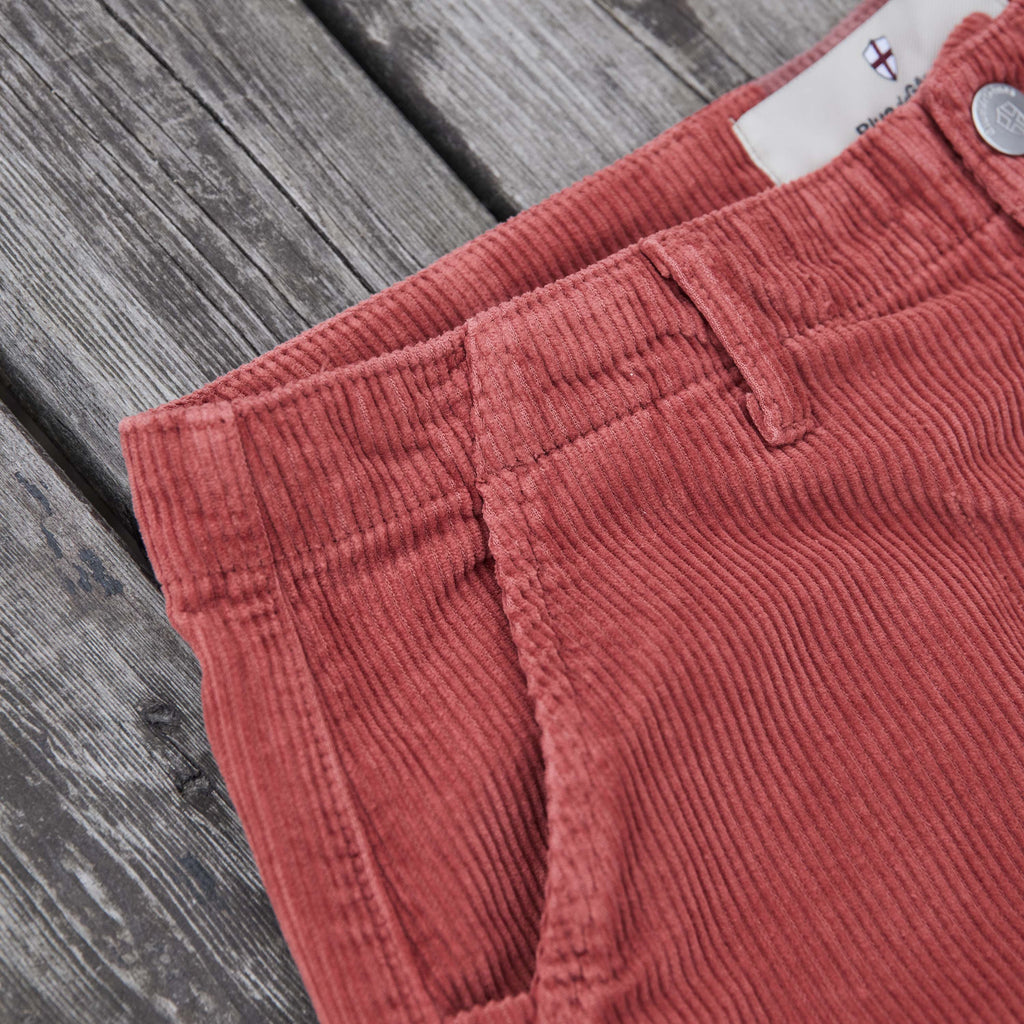 Blue De Genes - Floyd Cord Shorts - Lys-Rød