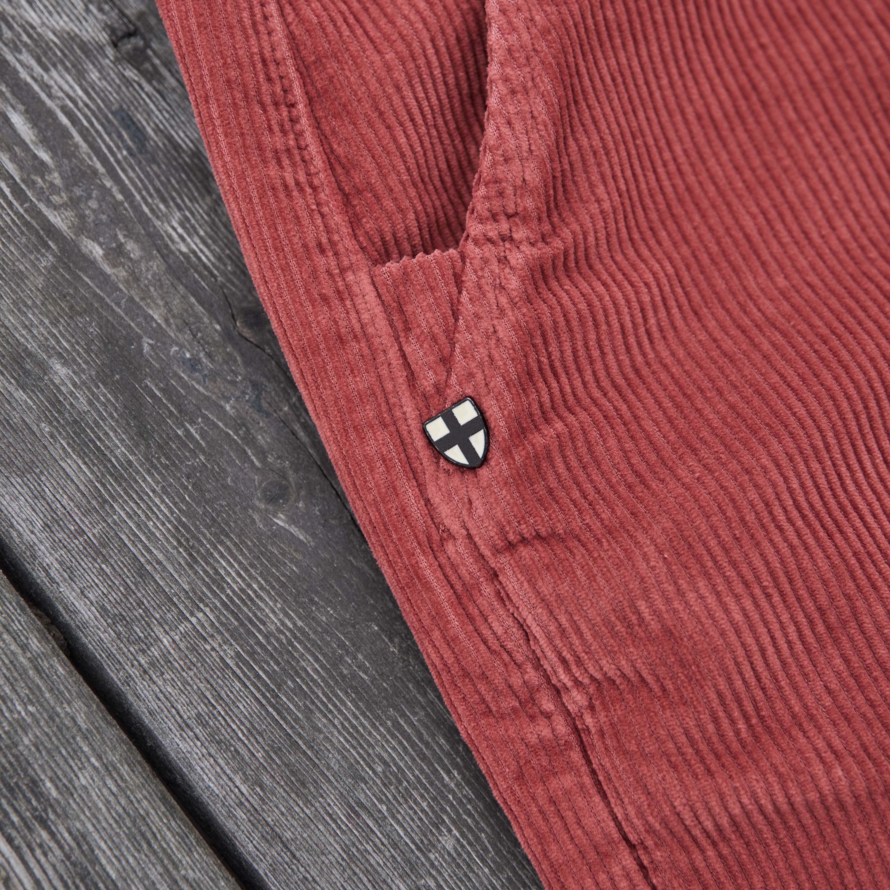 Blue De Genes - Floyd Cord Shorts - Lys-Rød