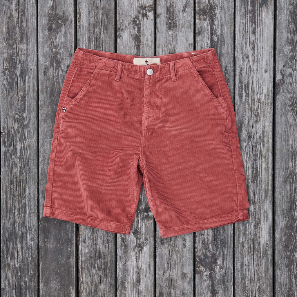 Blue De Genes - Floyd Cord Shorts - Lys-Rød